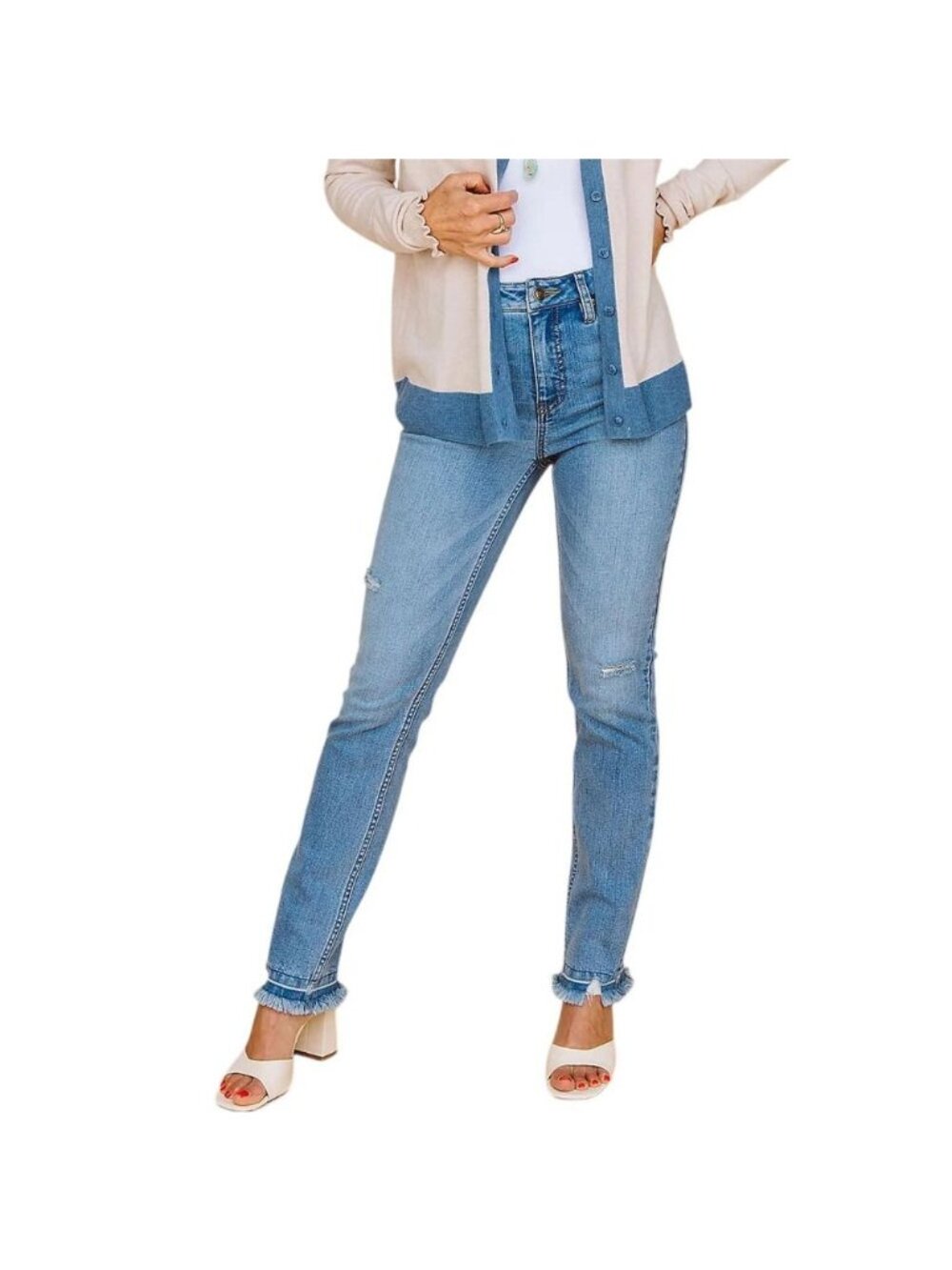 Candace Cameron Bure Jean Size 32W Regular Pacific Denim Release Hem BigSur NEW